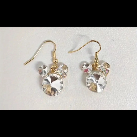 Cubic Zirconia Mouse Earrings - #109 - Picture 1 of 11